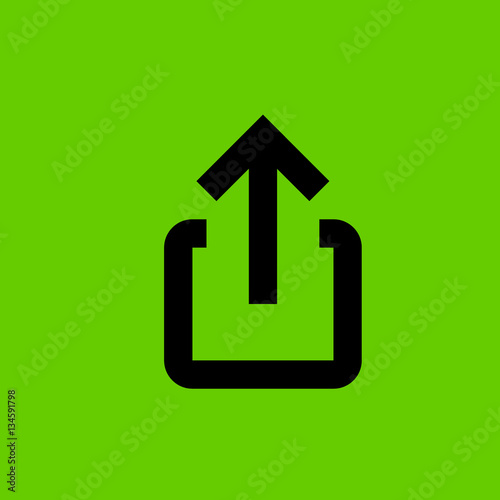 upload icon flat disign