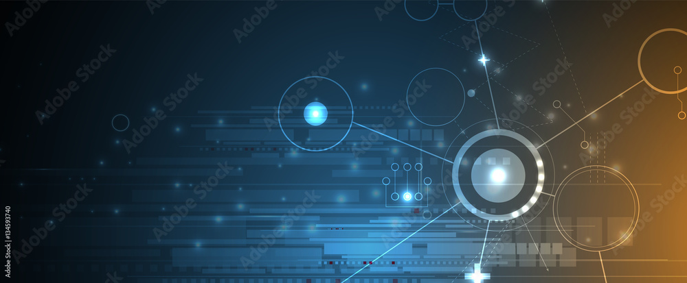 Fototapeta premium abstract futuristic circuit computer internet technology board business background