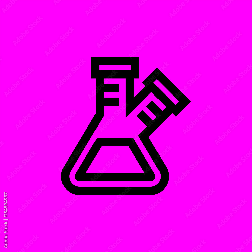 flask icon flat disign flask icon flat disign