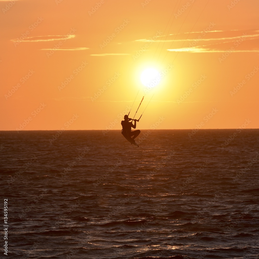 Fototapeta premium sunset jump