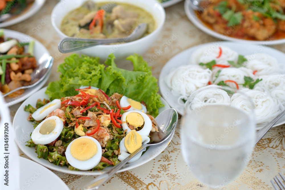 thai food set thai food set