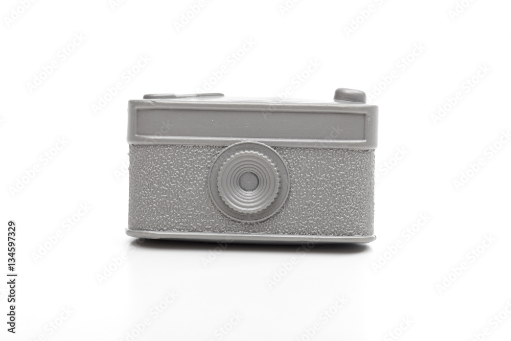 camera on the white background