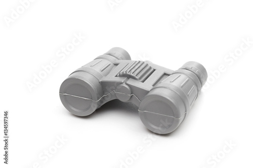 binoculars on the white background