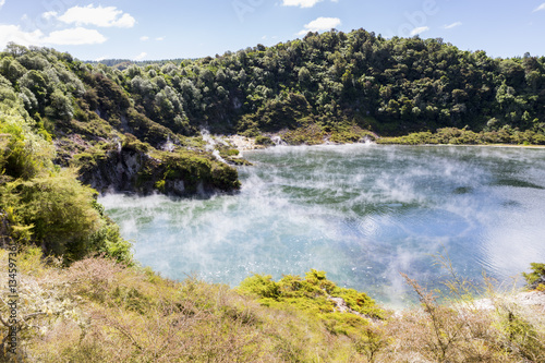 volcanic lake at waimangu