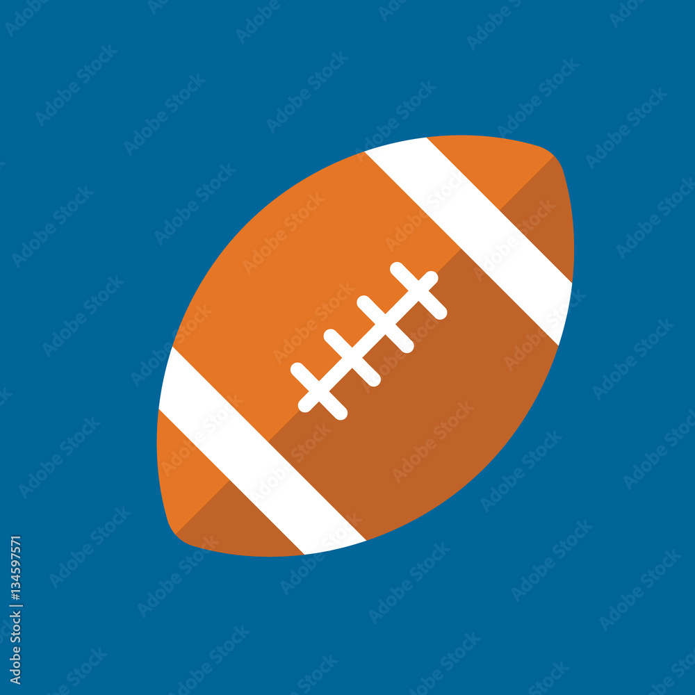 american football icon flat disign