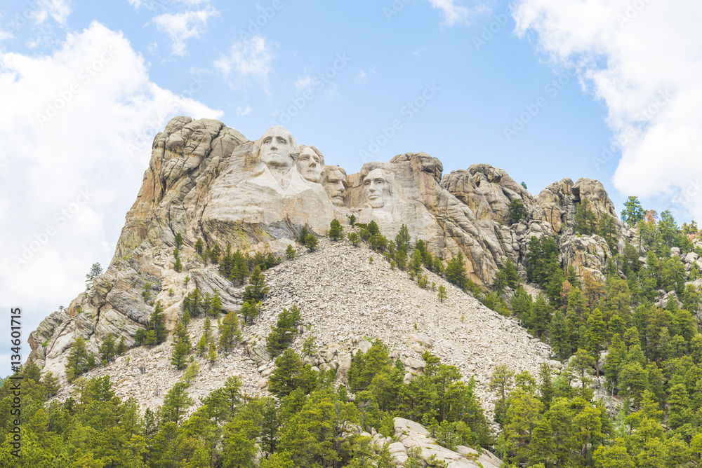 Mount Rushmore National Memorial on sunny day,South Dakota,usa.