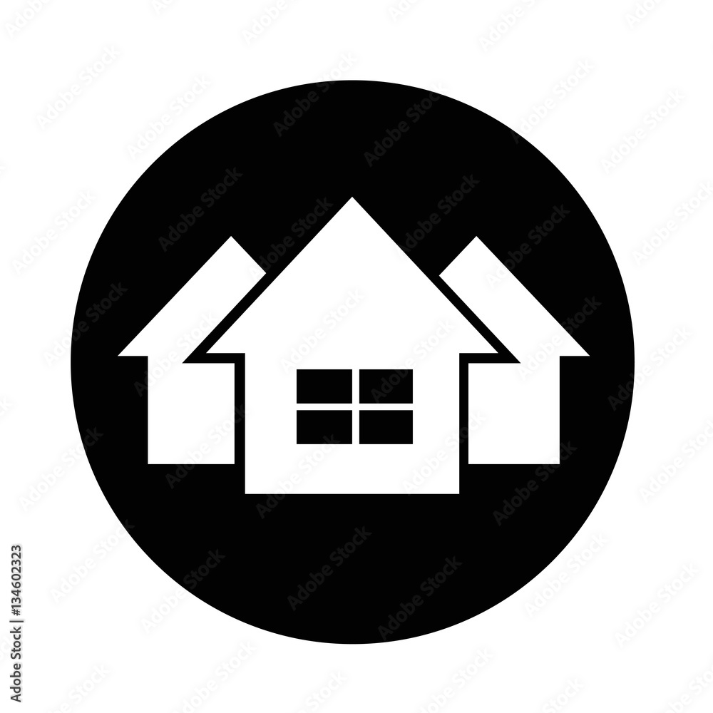 Real estate house icon Real estate house icon