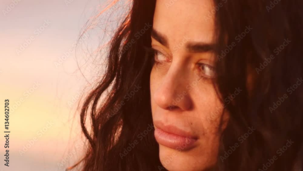sad and seductive woman on the beach sad and seductive woman on the beach
