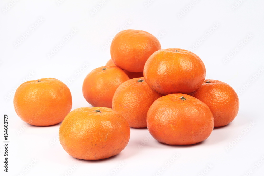 Golden orange on white background, to celebrate for Chinese fest Golden orange on white background, to celebrate for Chinese fest