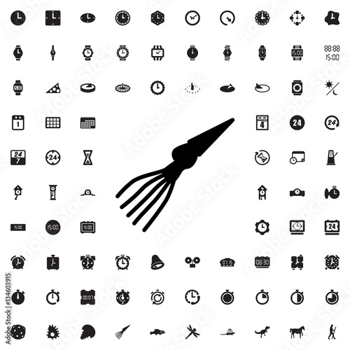 extinct sea creature icon illustration
