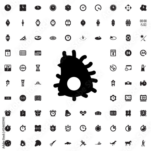 extinct sea creature icon illustration