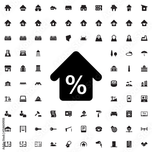 mortgage icon illustration