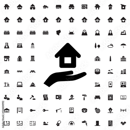 house insurance icon illustration