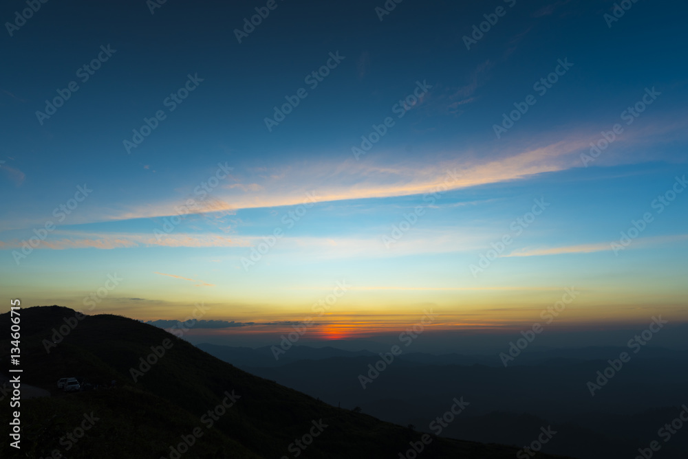 Fototapeta premium abstract background of sunset