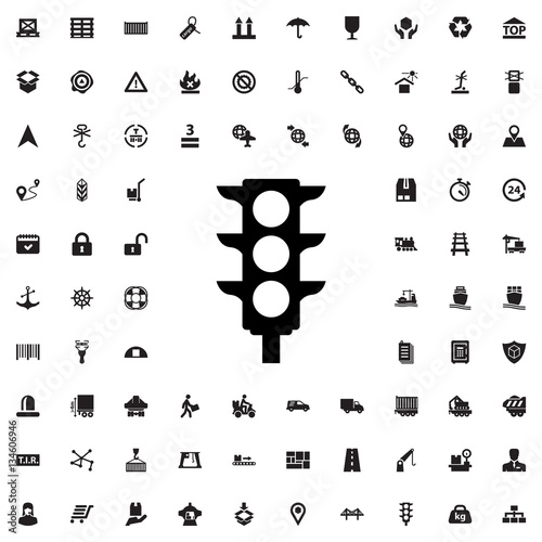 traffic light icon illustration