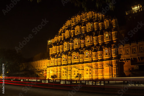 Hawa Mahal and Light Trails