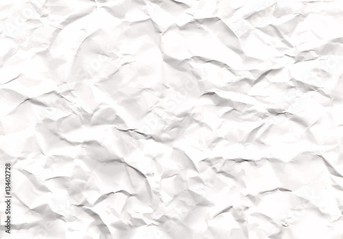 Texture of crumpled paper tracing from real paper Vector Illustration
