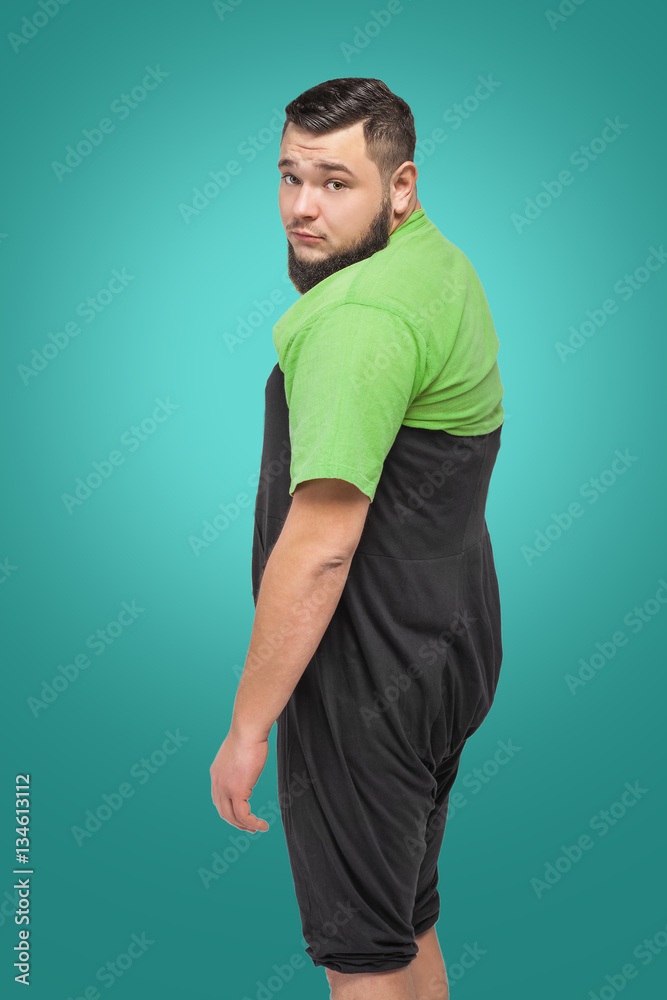 sad bearded fat man in black bloomers sad bearded fat man in black bloomers