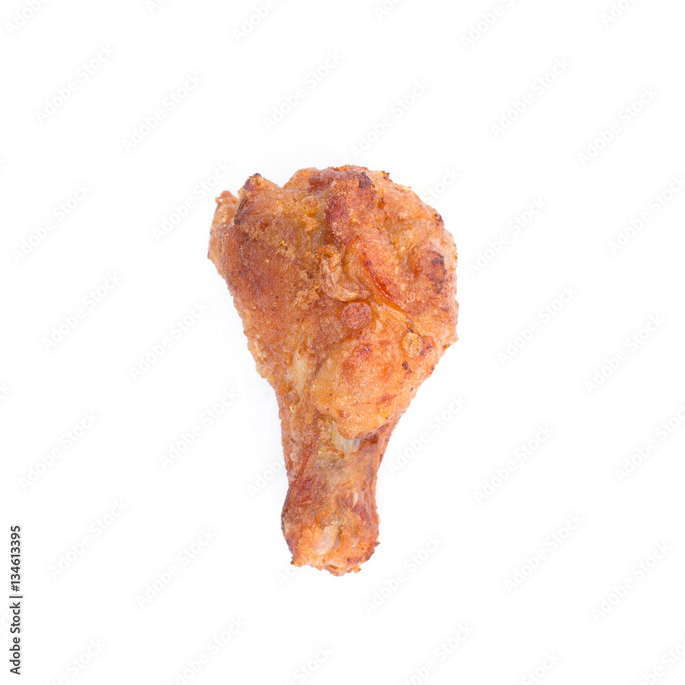fried chicken on white background fried chicken on white background