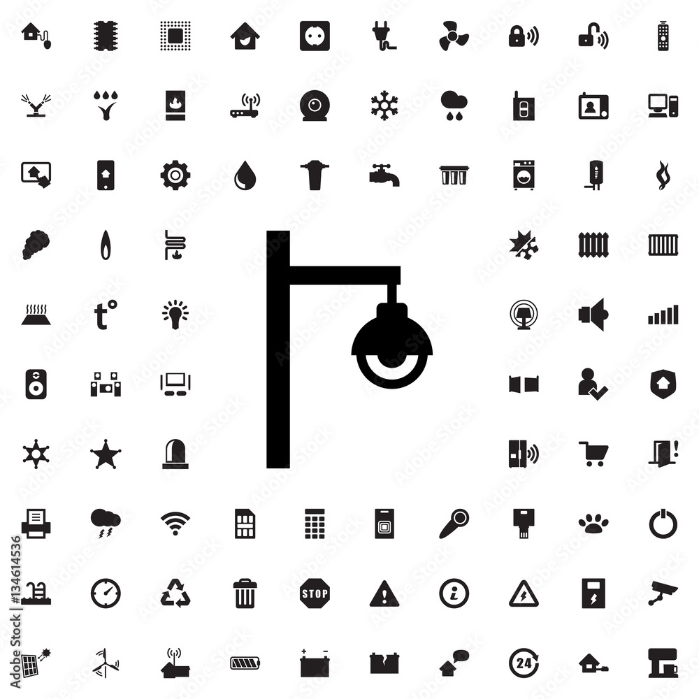 Fototapeta premium street lamp icon illustration