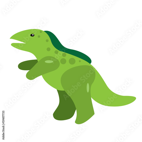 Isolated dinosaur toy on a white background, Vector illustration