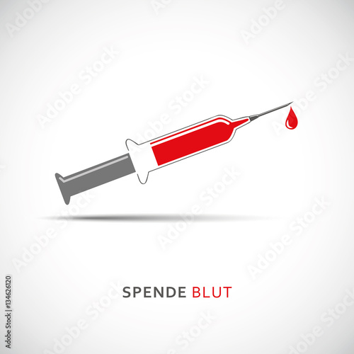 spende blut spritze