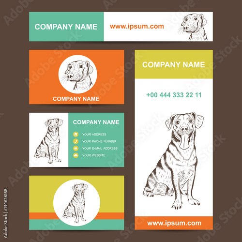 vector mock up for animal shop, vet clinic etc.