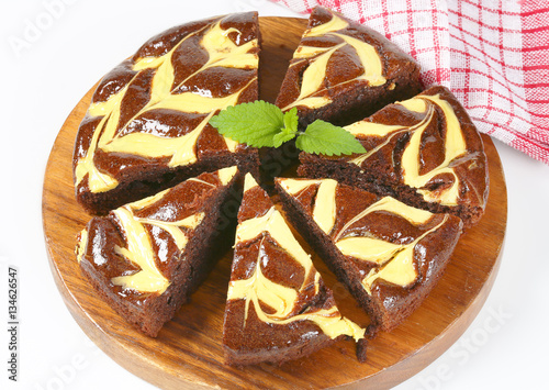 chocolate cake with cheese