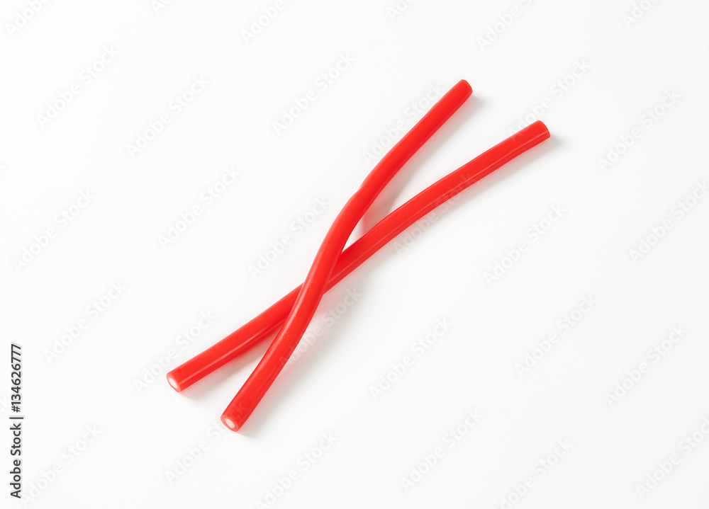 soft strawberry candy sticks