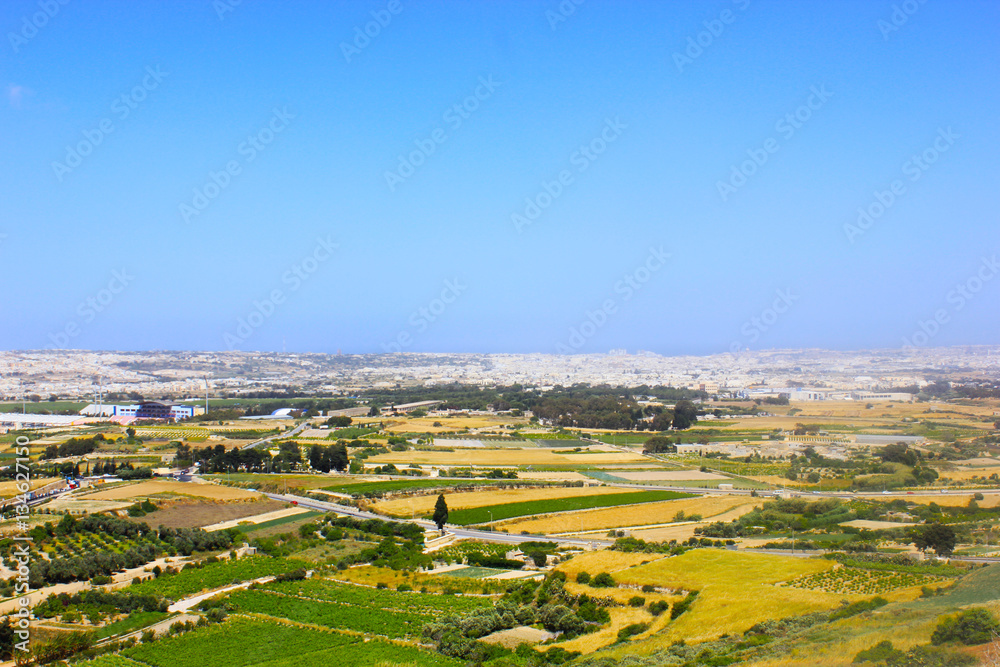 View of Malta from Mdina