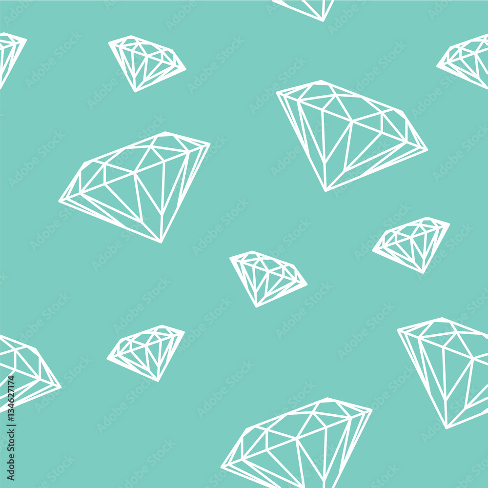 Sfondo continuo di diamanti sullo sfondo blu tiffany Sfondo continuo di diamanti sullo sfondo blu tiffany