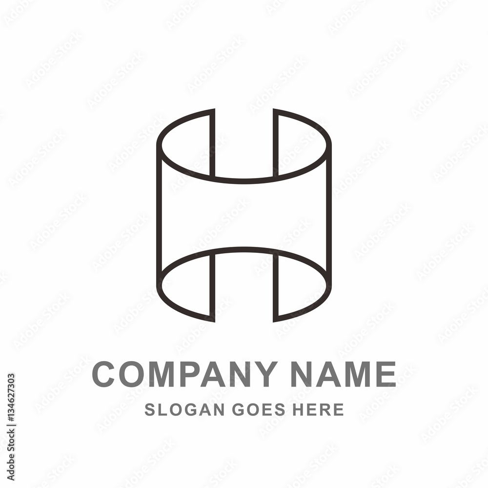Monogram Letter H Circle Tube Architecture Construction Engineering Business Company Stock Vector Logo Design Template Monogram Letter H Circle Tube Architecture Construction Engineering Business Company Stock Vector Logo Design Template