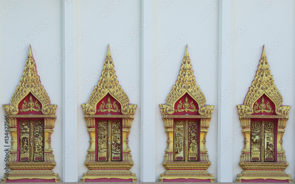 Fototapeta premium window in Thailand temple