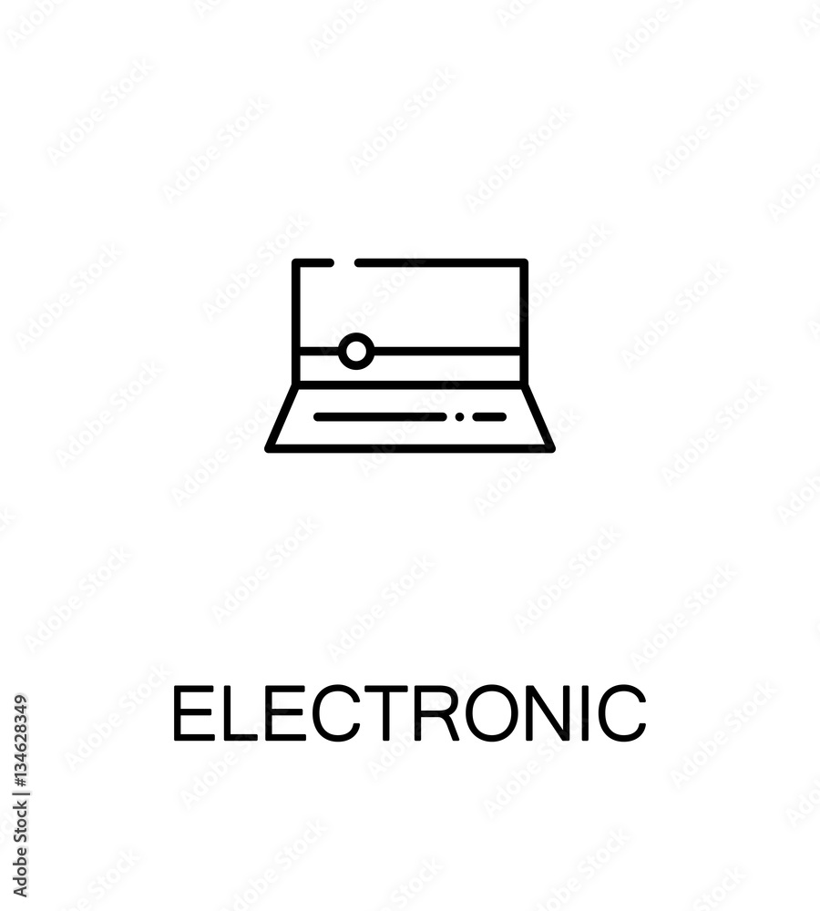 Electronic flat icon Electronic flat icon