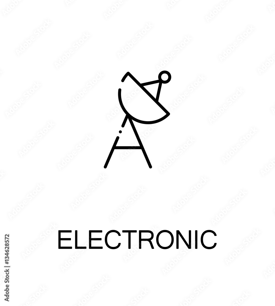 Electronic flat icon