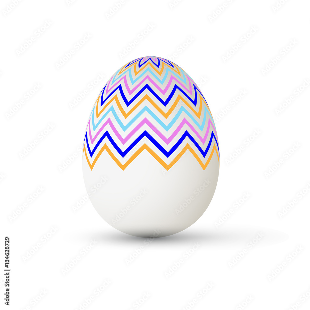 Easter Egg with points. Vector illustration. Easter Egg with points. Vector illustration.