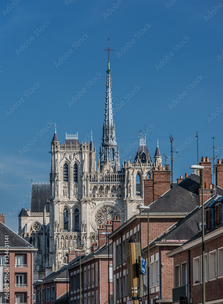Perspective sur la Cathédrale d'Amiens