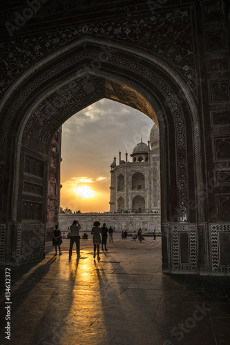 Sunset at The Taj Mahal