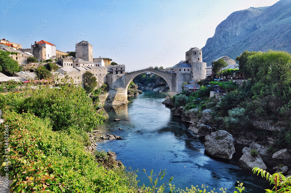 Mostar city of Bosnia and Herzegovina.