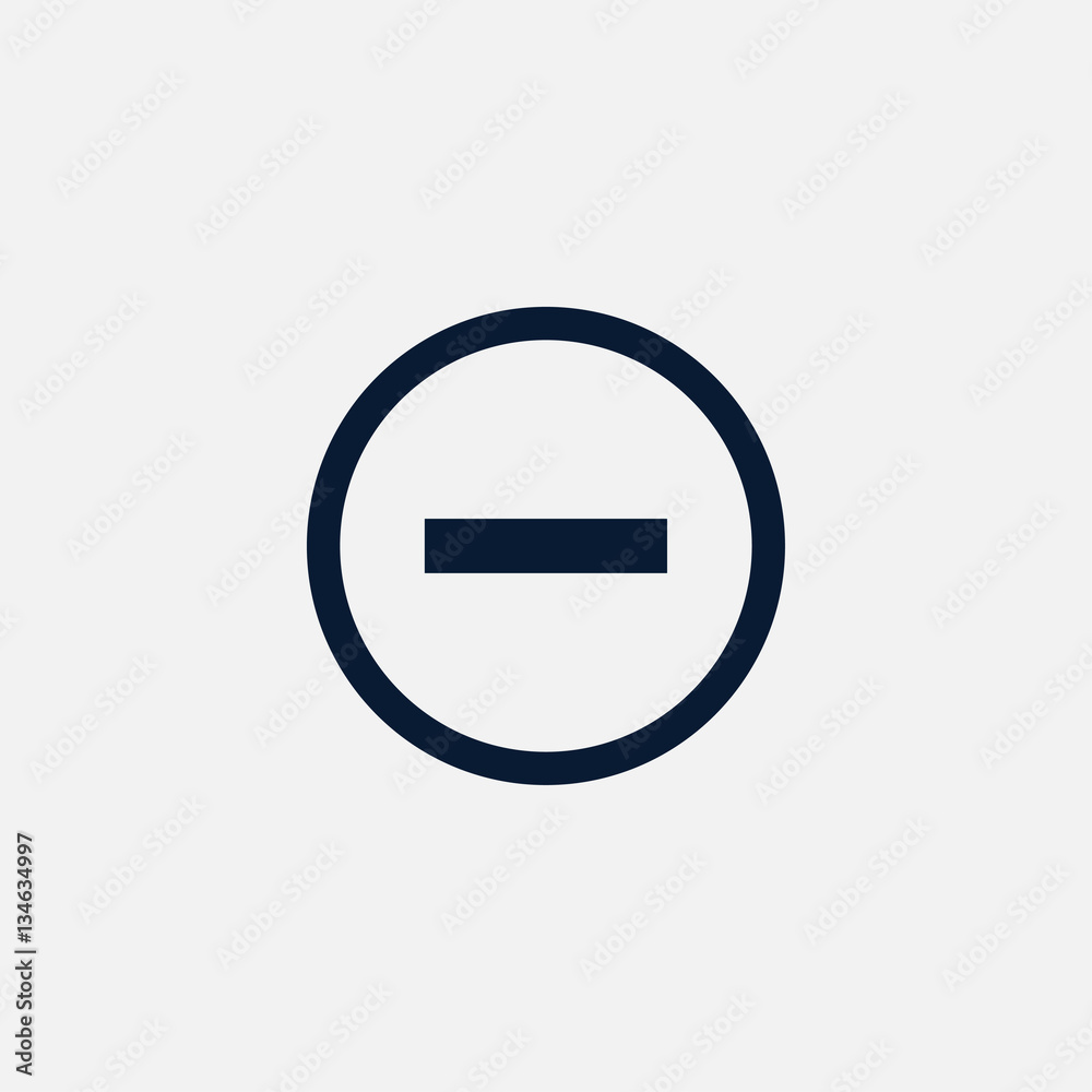 Minus icon simple illustration Minus icon simple illustration