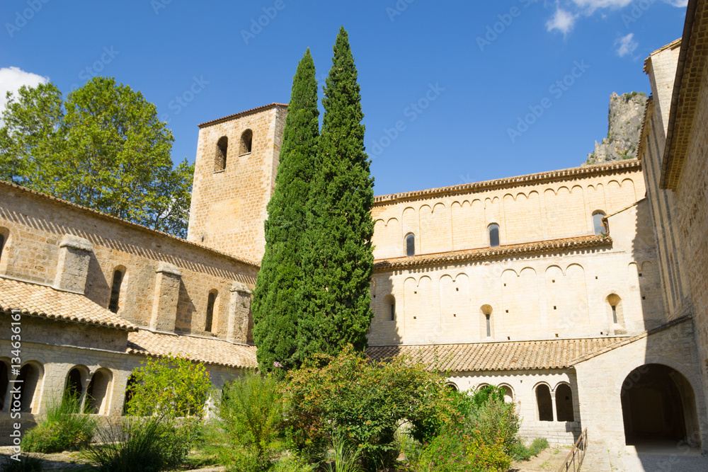 Abbey of Gellone in historic Southern French village  St Guilheme Le Desert