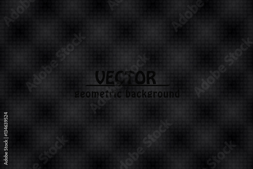 black abstract background. geometric banner.