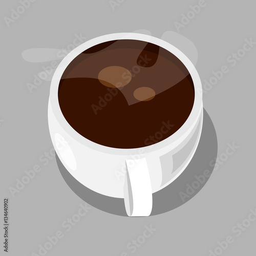 White cup of coffee