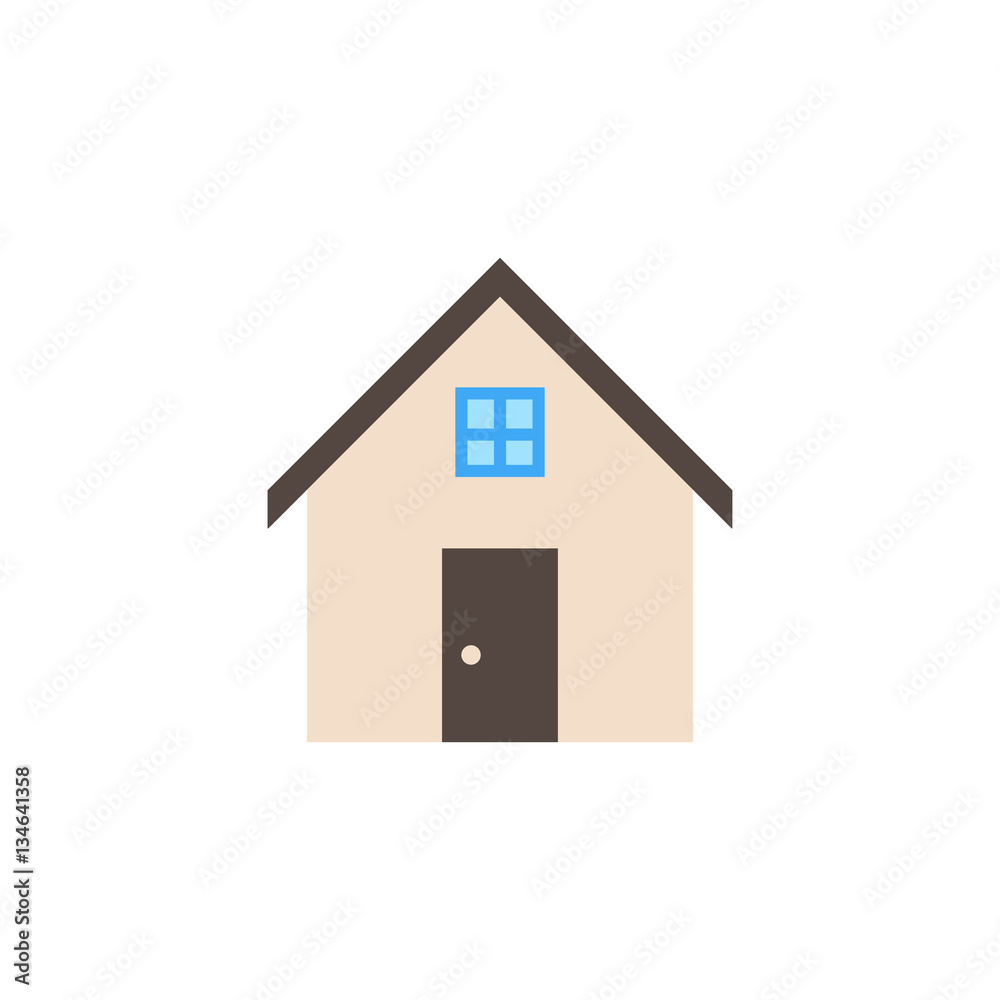 House solid icon, home and building sign, vector graphics, a colorful flat pattern on a white background, eps 10. House solid icon, home and building sign, vector graphics, a colorful flat pattern on a white background, eps 10.