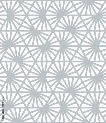 Vector seamless pattern. Modern stylish texture. Monochrome geometric pattern with hexagonal tiles