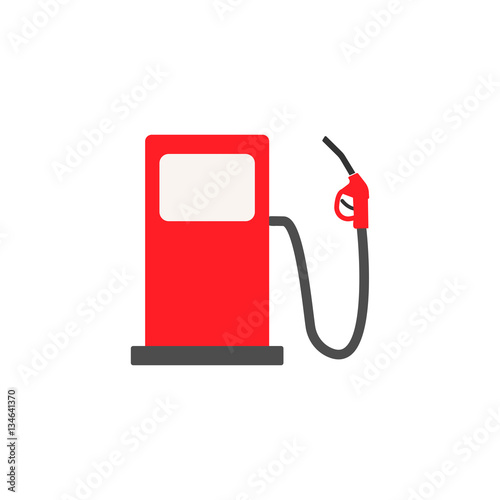 Gas station solid icon, fuel and refill sign, vector graphics, a colorful flat pattern on a white background, eps 10.