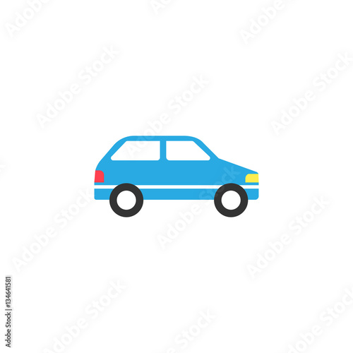 Car solid icon  navigation and transport sign  vector graphics  a colorful flat pattern on a white background  eps 10.