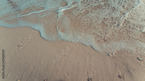 Photography A gorgeous seashore coastline in vintage style picture.