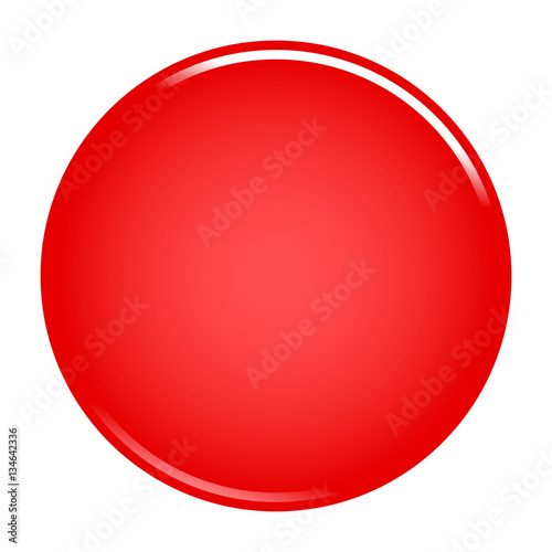 Red circle button blank web internet icon