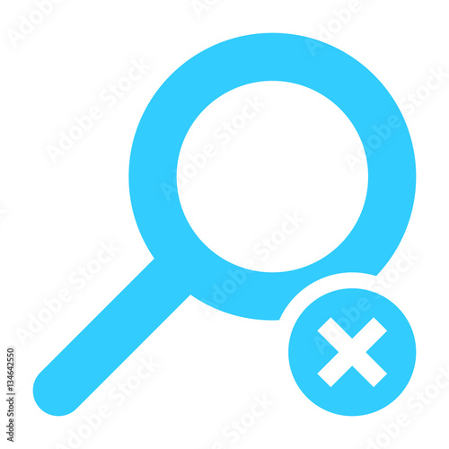 Flat magnifier icon magnifying glass sign loupe button